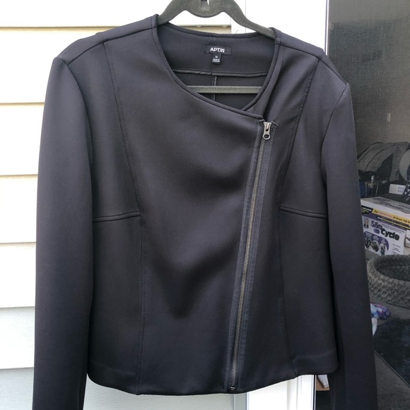 Apt. 9 Jackets & Blazers - Apt 9 Black Moto Jacket Previously worn